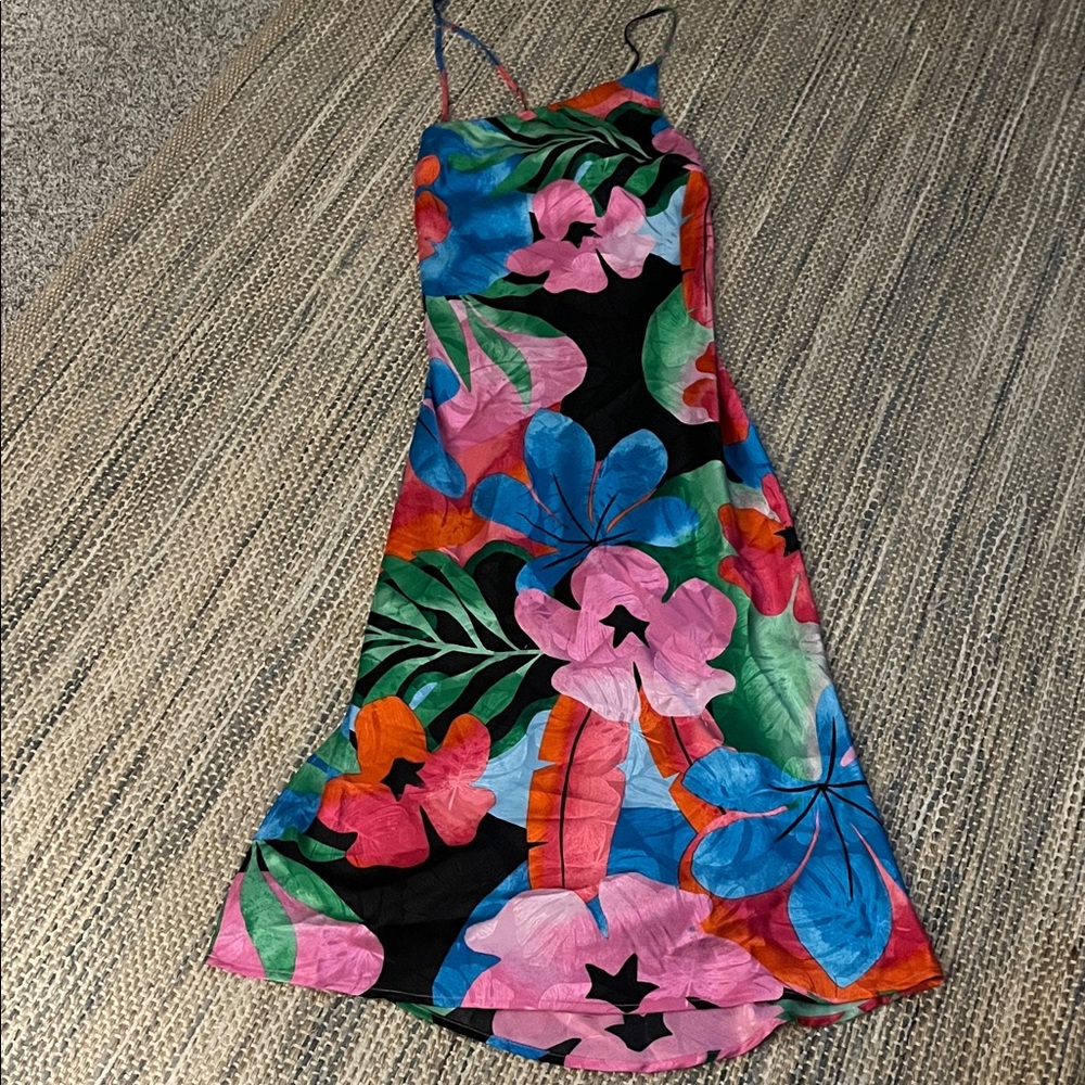 Gianni Bini Multicolor Floral Maxi Dress